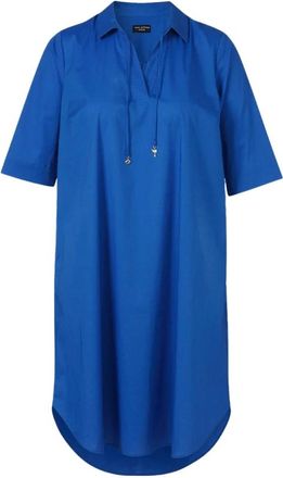 Via Appia Due Dames, Jurken, Blauw, Maat: 3XL