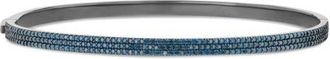 Lana Jewelry 14K Black Gold Blue Diamond Vanity Bangle Bracelet at Nordstrom, Size 6