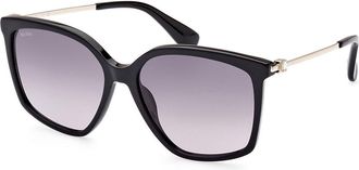 Max Mara MM0055 01B Womens Sunglasses Black Size 56