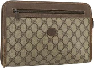 Gucci Pre-owned Clutches, female, Beige, Size: ONE SIZE Pre-owned Clutch