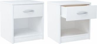 OEM Mesita De Noche 1s Blanca C&oacute;moda Estante