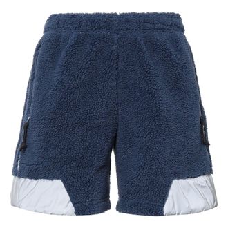 adidas originals x Blondey Crossover SS22 Stripe lamb wool Sports Splicing Shorts Blue GS9266