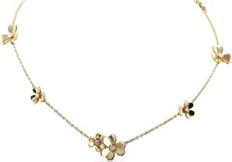 Van Cleef & Arpels 2000s yellow gold diamond necklace