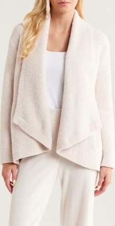 Barefoot Dreams Cozy Chic Shawl Collar Rib Cardigan in Sand Dune at Nordstrom, Size 3X