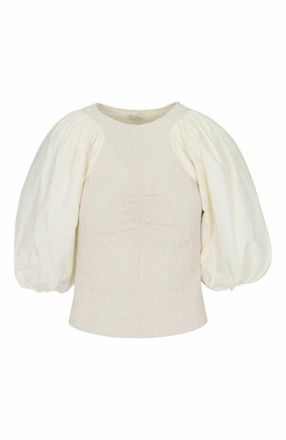 Rebecca Taylor Taryn Top in Cream at Nordstrom, Size Medium