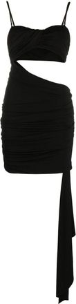 Off-white Vi-Crepe draped strapless mini dress - women - Viscose/Elastane - 40 - Black