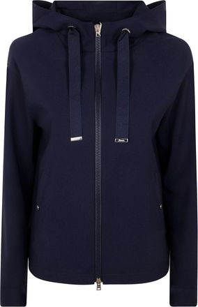 Herno Jack met capuchon en rits - Blauw