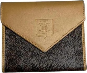 Celine Pre-owned Leren Portemonnee - Dames - Vintage Accessoires - Bruin - ONE Size - Leer - Vintage