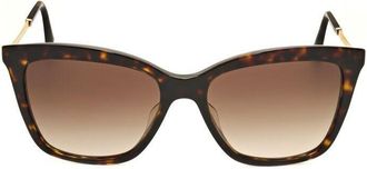 Bulgari Ladies Brown Cat Eye Sunglasses 0BV8257F-504/13