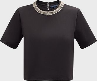 Veronica Beard Sebastian Embellished Tee