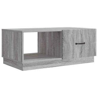 vidaXL Mesa De Caf&eacute; Gris Sonoma 90 X 50 X 37 Cm Madera De Ingenier&iacute;a Vidaxl