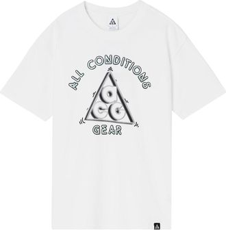 Nike x ACG Outdoor Sports Alphabet Printing Short Sleeve White DD8811-121