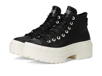 Converse Chuck Taylor All Star Lugged Heel Platform Waterproof Womens Shoes Black/Black/Egret : 7.5 B - Medium, Leather/Rubber