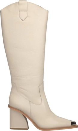 Alma En Pena Gestructureerde laars met hak - Dames - Cowboylaarzen - Wit - 42 EU - Schoenen