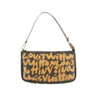 Louis Vuitton Pre-owned Monogram Graffiti Accessory Pouch - Dames - Pre-owned - Bruin - Maat: ONE Size