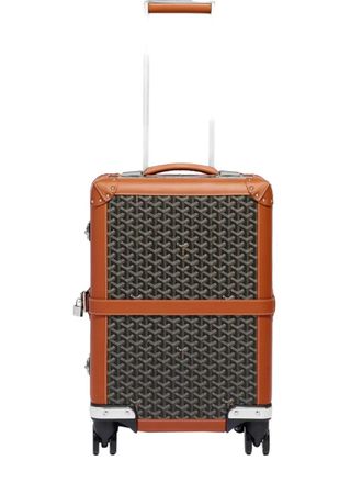 Goyard Goyardine canvas rolkoffer - Bruin