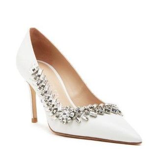 Stuart Weitzman Promise 85 Crystal Embellished Pumps Size 38