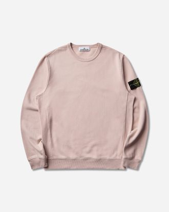Stone Island Men s Organic Cotton Fleece Crewneck Sweatshirt Antique Rose