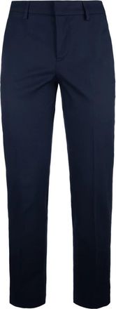 Pantaloni Torino Stijlvolle Broeken - Dames - Chinos - Blauw - L - Katoen - Broeken