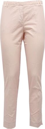 Fabiana Filippi Slim Fit Katoen Licht Broek - Dames - Slim Fit Broeken - Roze - XS - Katoen - Broeken