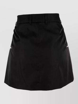 Prada skirt featuring belt loops and side pockets