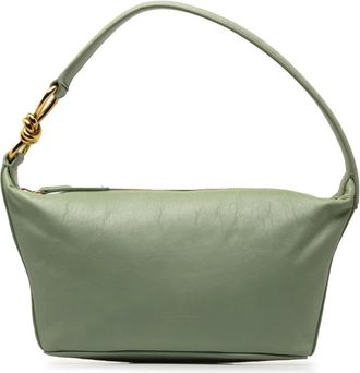 Bottega Veneta Pre-owned Shoulder Bags, female, Green, Size: ONE SIZE Pre-owned Small Knot Shoulder Bag
