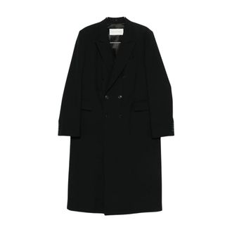 Dries Van Noten Jassen, Heren, Zwart, M, Katoen, Rodgers 2246 M.w. Coat