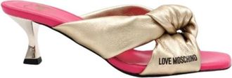 Love Moschino Ja 28365Goiif 0900 Heeled Mule - Dames - Muiltjes - Geel - 38 EU - Schoenen