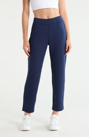 Spanx AirEssentials Straight Leg Ankle Pants in Timeless Navy at Nordstrom, Size X-Large