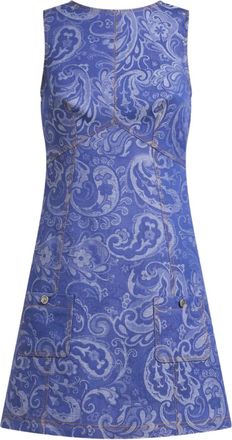 Etro Abito con motivo jacquard - Blu