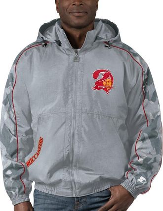 Starter Mens Starter Gray Tampa Bay Buccaneers Thursday Night Gridiron Throwback Full-Zip Jacket at Nordstrom, Size Xx-Large