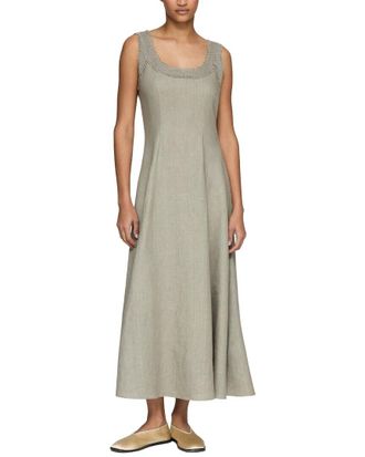 Lafayette 148 New York Square Neck Fit & Flare Dress