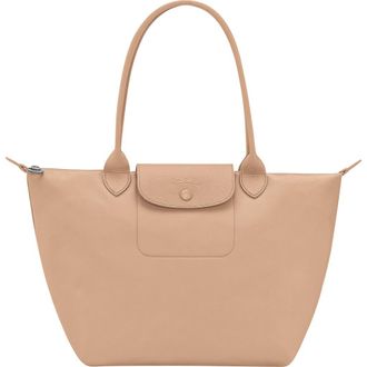 Longchamp Medium Le Pliage One Nylon Shoulder Tote in Beige at Nordstrom