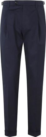 Berwich Retro Long - Heren - Nette broeken - Blauw - 3XL - Katoen - Broeken