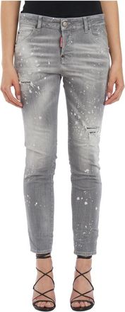 Dsquared2 Cool Girl Skinny Jeans - Dames - Skinny Jeans - Grijs - XS - Katoen - Jeans