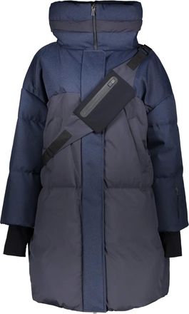 Herno hooded pocket coat - women - Duck Down/Duck Feathers/Polyester - 42 - Blue