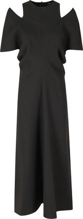 Federica Tosi Midi Jurk - Dames - Casual kleedjes - Zwart - M - Kleedjes