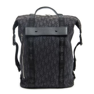 Dior Pre-owned Womens Safari Backpack - Black - One Size