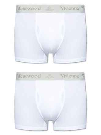 Vivienne Westwood Set di 2 boxer con banda logo - Bianco