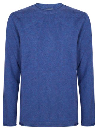 Comme Des Gar&ccedil;ons Relaxed Fit Black Wool Sweater with Classic Crew Neckline