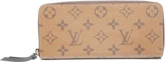 Louis Vuitton 2021-2025 Clemence monogram-canvas wallet - Beige