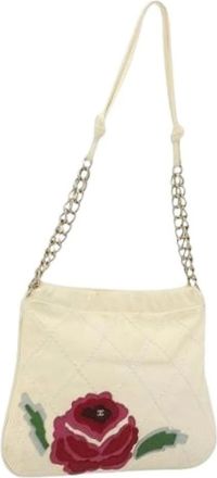 Chanel Pre-owned Shoulder Bags, female, White, Size: ONE SIZE Pre-owned Vintage Hand Bag