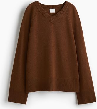 H&M Oversized Wollpullover - Beige