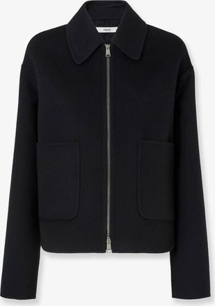 Fendi Blouson in lana double FF Zucca - FENDI - gender_Woman