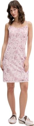 Karl Lagerfeld Kleedjes, Dames, Roze, S, Polyester, Floral Mini Jurk