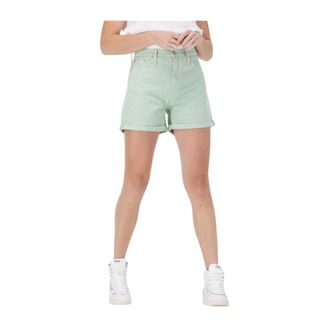 Calvin Klein Mom Short - Dames - Denim shorts - Blauw - W26 - Katoen - Korte Broeken