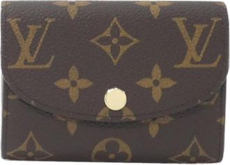 Louis Vuitton Monogram Marron Rose Ballerine Coated Canvas Coin Purse/Coin Case (Pre-Owned)