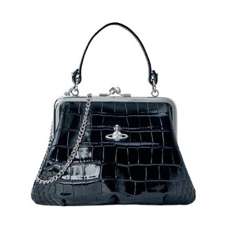 Vivienne Westwood Granny Frame Purse - female - Vivienne Westwood - Handbags - Black - ONE SIZE - Bags