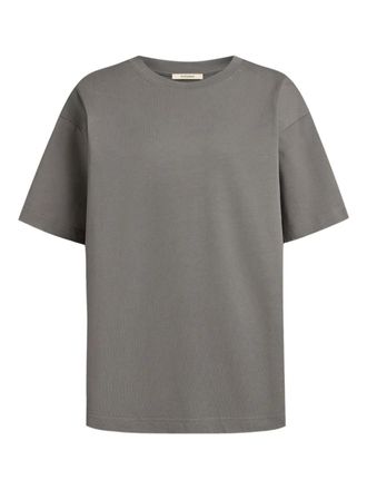 12 Storeez crew-neck cotton T-shirt - women - Cotton - M - Grey