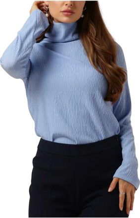 Another Label Oriel Top L/S - Dames - Coltruien - Blauw - XS - Polyester - Truien & Vesten